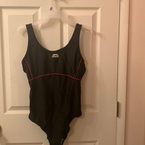 Nice Medium Black One Piece Swimsuit Thick Material
